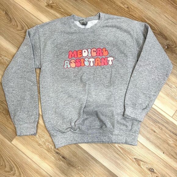 GILDAN Medical Assistant Sweatshirt Size Small - Picture 1 of 4